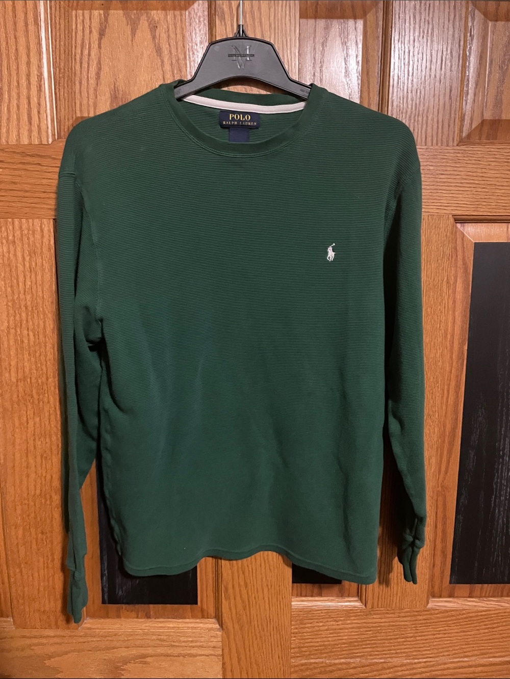 Polo by Ralph Lauren Dark Green Long Sleeve Crewneck Shirt